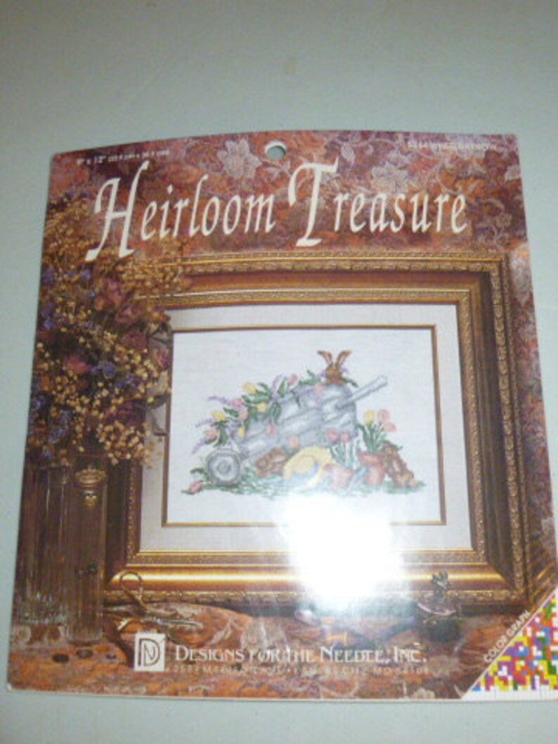Designs for the Needle Wheelbarrow Counted Cross Stitch Kit Bunnies Rabbits Easter Spring