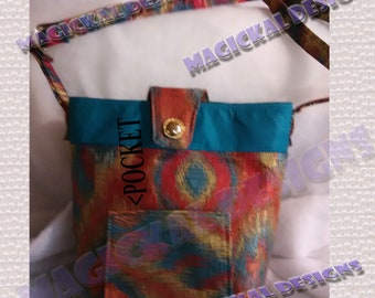 Custom Purse, Signature Style Handbag,  adjustable strap,  pockets outside and inside pockets,  made to order, choose theme