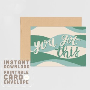 Você recebeu este cartão digital | Impressão de afirmação positiva | Letras à mão e ilustradas | Download para impressão de incentivo moderno