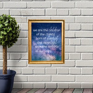 Witchy wall decor printable wall art cosmos