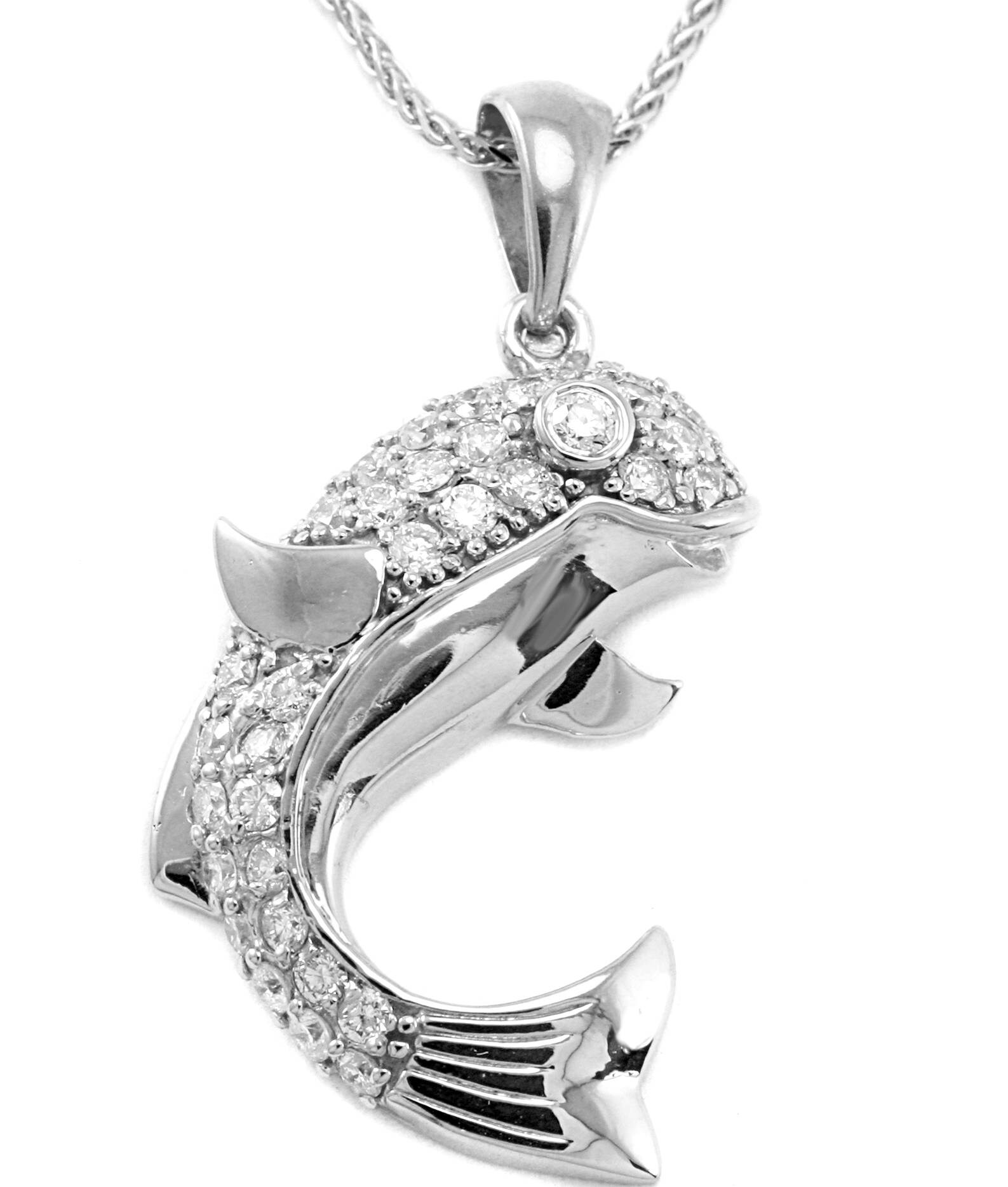 Diamond pisces necklace Clearance