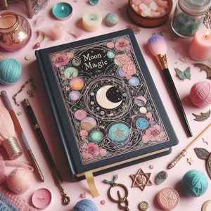 Moon Magic Grimoire Pages: Book of Shadows, Moon Phase (Digital Download)