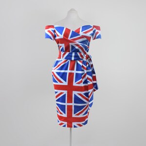 union jack ball gown