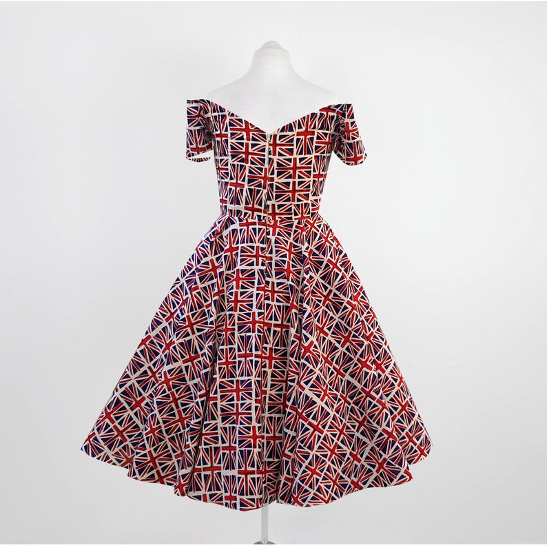 union jack ball gown