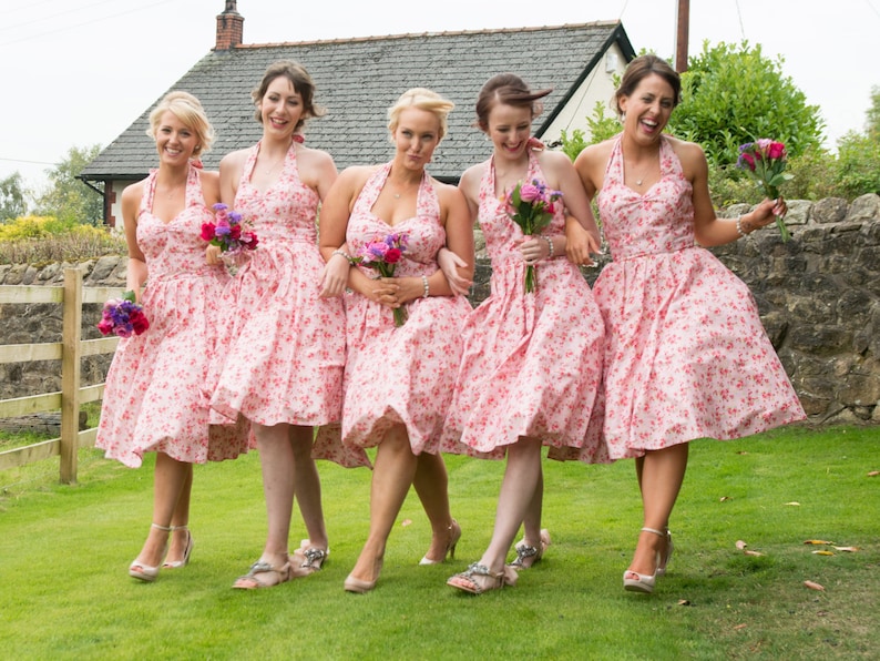 Hibiscus Circle Dress 50s Wedding