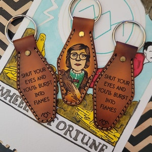 Unlock the Mystery of Style with Twin Peaks Log Lady Leather Key Fobs