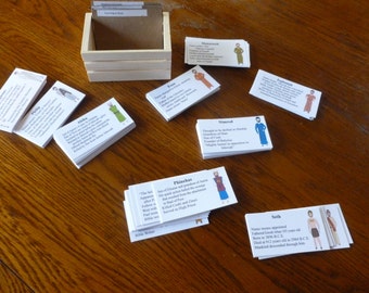 240 Bible Character Cards (basic-expert), pertinent facts,  guessing, learning games