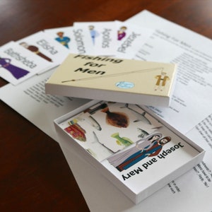 Fishing For Men, Bible Character Game, Play and Learn, 78 Bible Characters, That's 3 Decks of cards (156 cards)