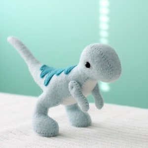 PDF Pattern - Felt Velociraptor Dinosaur Plush