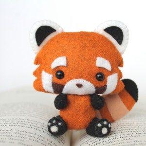 PDF Pattern Felt Red Panda Nogget Plush image 1