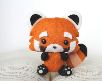 PDF Pattern - Felt Red Panda Nogget Plush