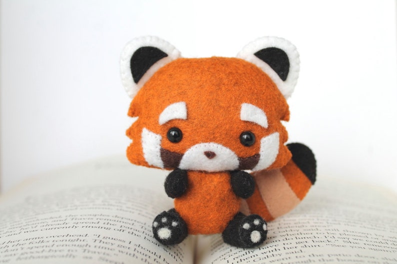 PDF Pattern Felt Red Panda Nogget Plush - Etsy