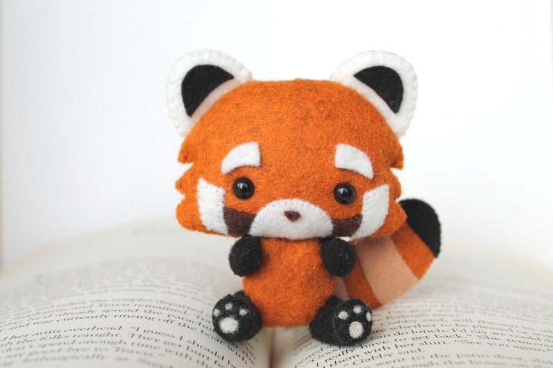 PDF Pattern Felt Red Panda Nogget Plush image 1