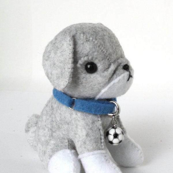 Patrón PDF - Peluche Bulldog Fieltro
