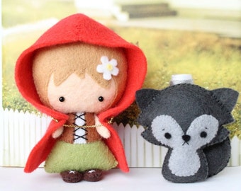 Patterns: Felt Little Red Riding Hood and Wolf Cub