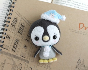 PDF Pattern - Felt Penguin Nogget Plush