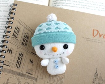 PDF Pattern - Felt Snowman Nogget Plush