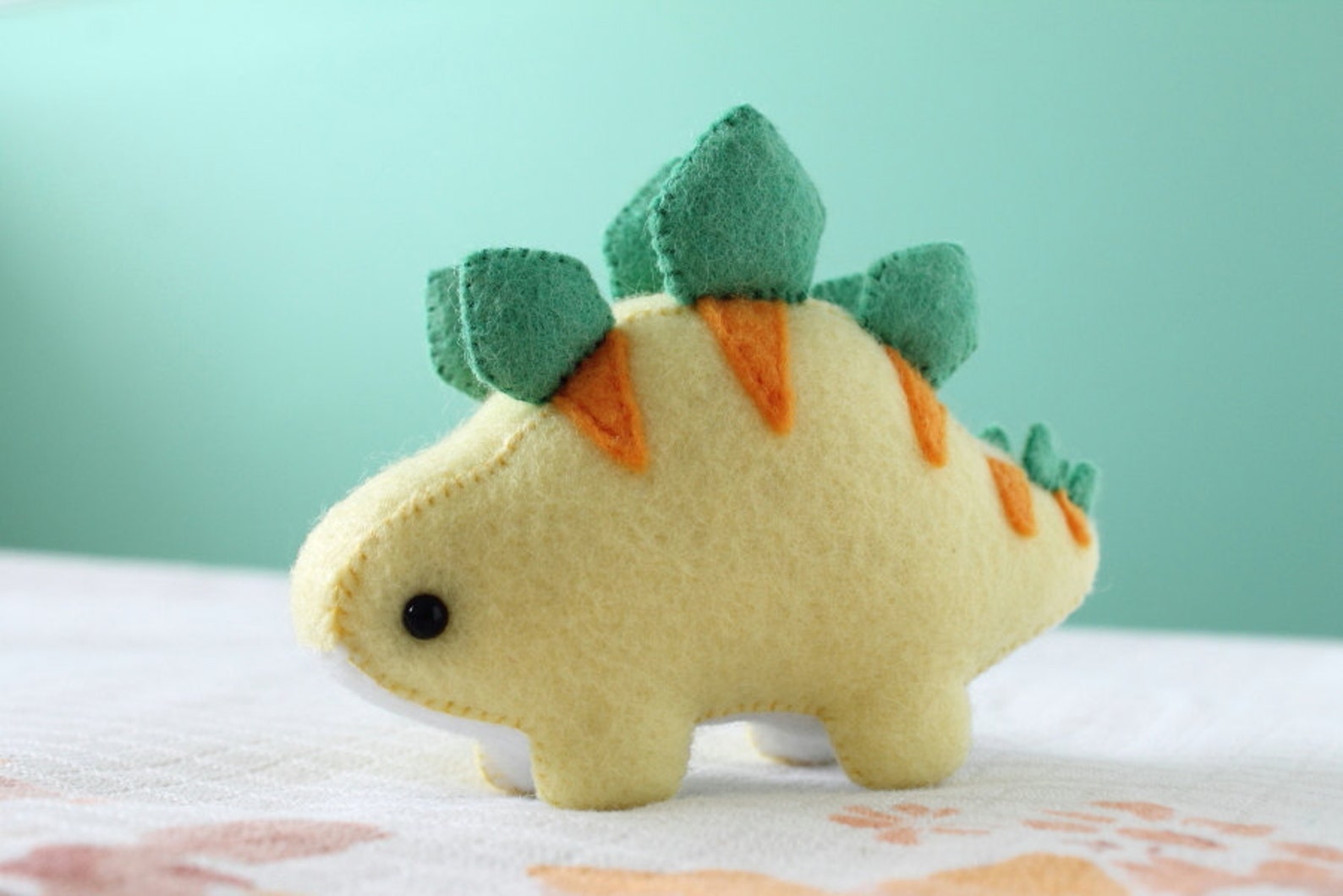 PDF Pattern Felt Stegosaurus Dinosaur Plush Etsy