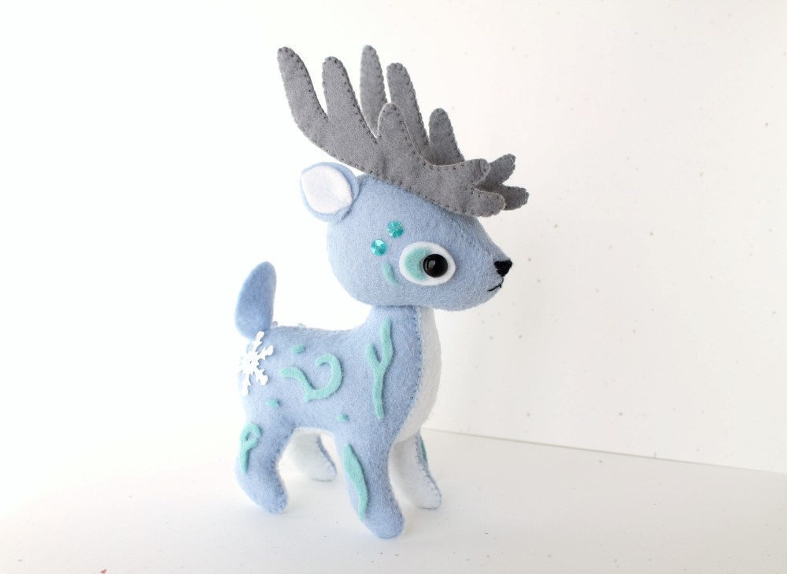 PDF Pattern Felt Reindeer Plush Etsy