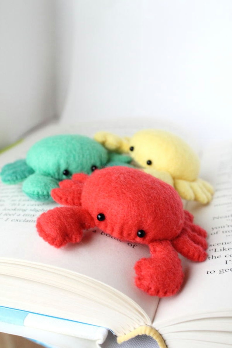 PDF Pattern Felt Crab Pin Cushion Plush image 3