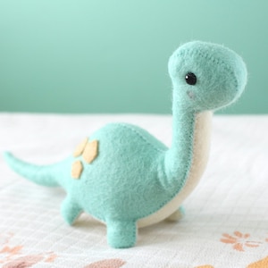 PDF Pattern - Felt Brontosaurus Dinosaur Plush