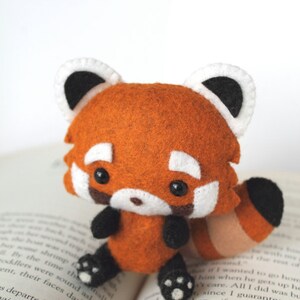 PDF Pattern Felt Red Panda Nogget Plush image 2