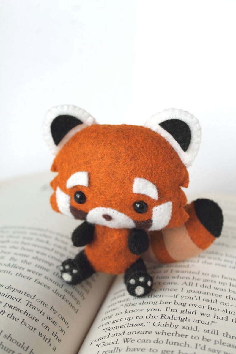 PDF Pattern Felt Red Panda Nogget Plush image 2