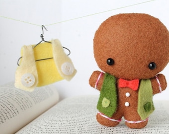 PDF Pattern - Felt Gingerbread Man Ornament