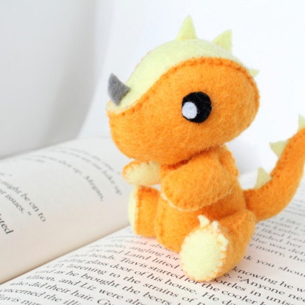 PDF Pattern - Felt Dragon Plush