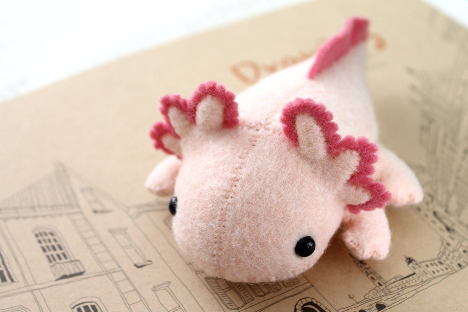 Fluffie Stuffiez AXOLOTL Small Collectible Plush Transforming