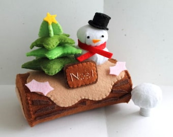 Patterns: Felt Christmas Log Cake