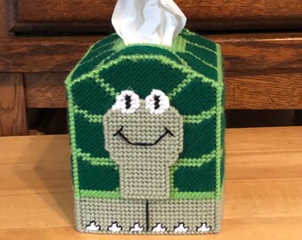 Turtle Tissue Box Cover, Make A Great Baby Shower Gift!!!
