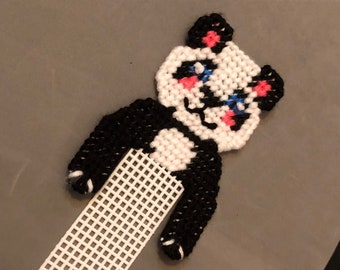 Panda Bookmark Plastic Canvas, Great Back to School Gift