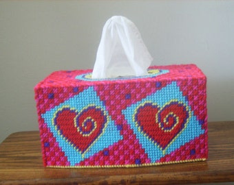 Hearts Tissue Box Cover for Valentines