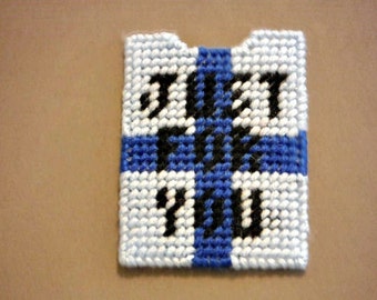 Plastic Canvas Gift Card Holder Just For You , Kid Gift