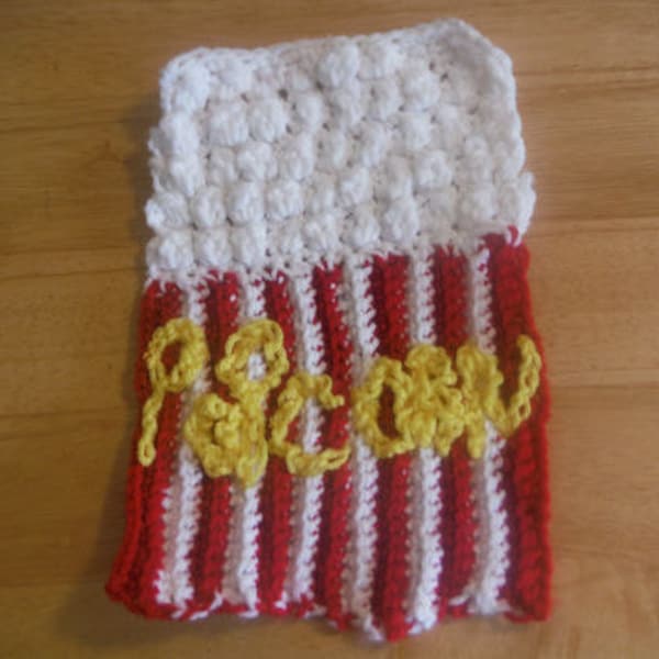 Popcorn Bucket Dishcloth Crochet | for Nurses