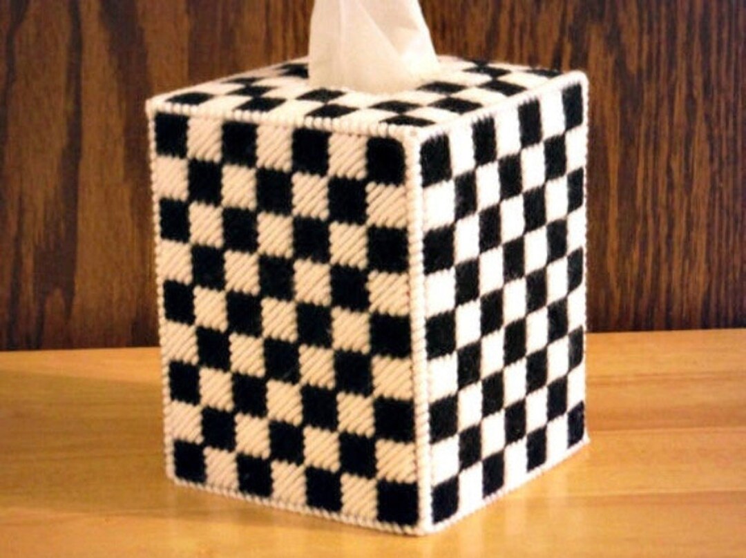 Black and White Tissue Box Cover Décor Made to Order Etsy
