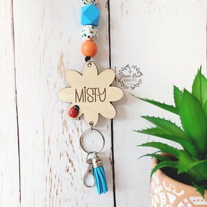 Daisy Lanyard - Teacher and Nurse Lanyard - Free Personalization