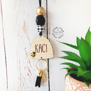Bee Hive Lanyard: Personalized Teacher/Nurse Gift