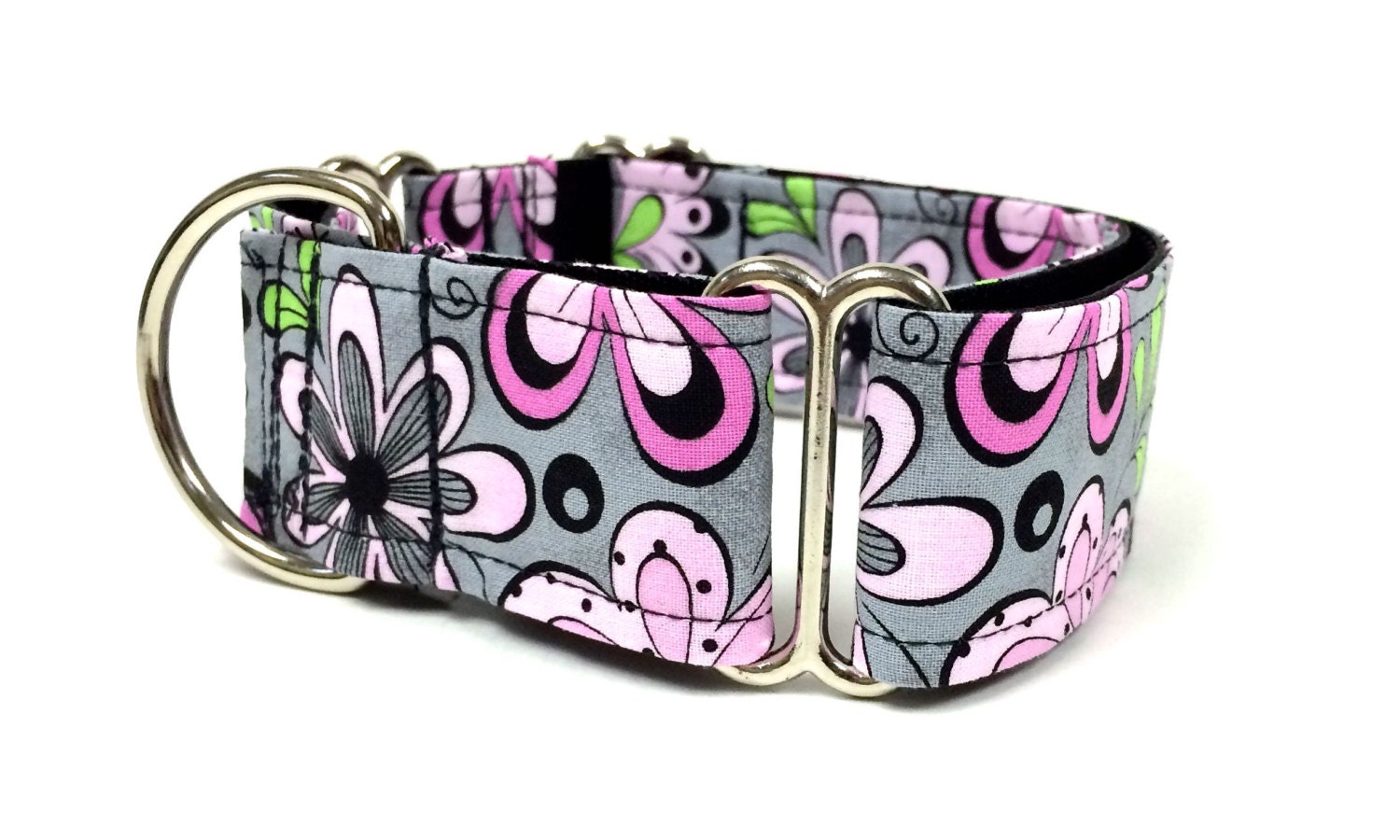 Martingale Dog Collar Pink Daisy Dog Collar Pink Daisy Etsy