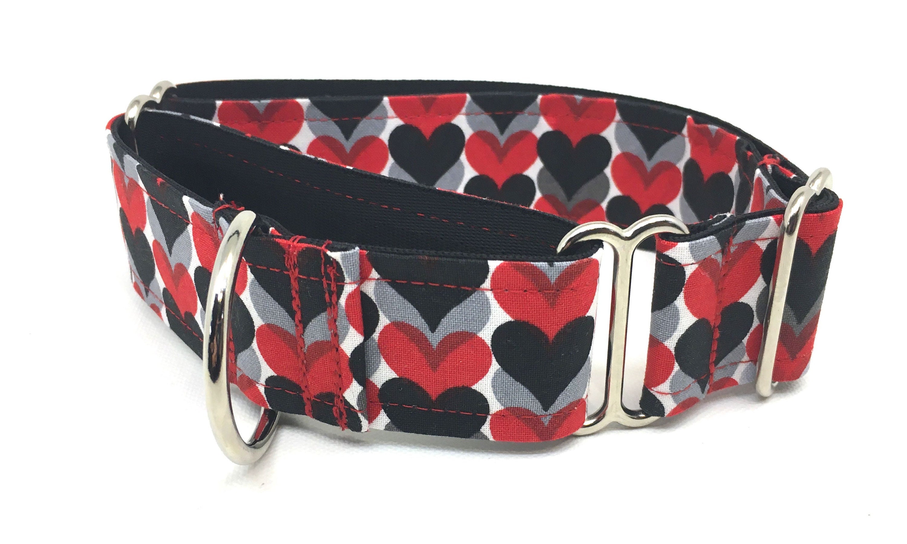 Heart Martingale Dog Collar Red Heart Martingale Red Heart Etsy.de
