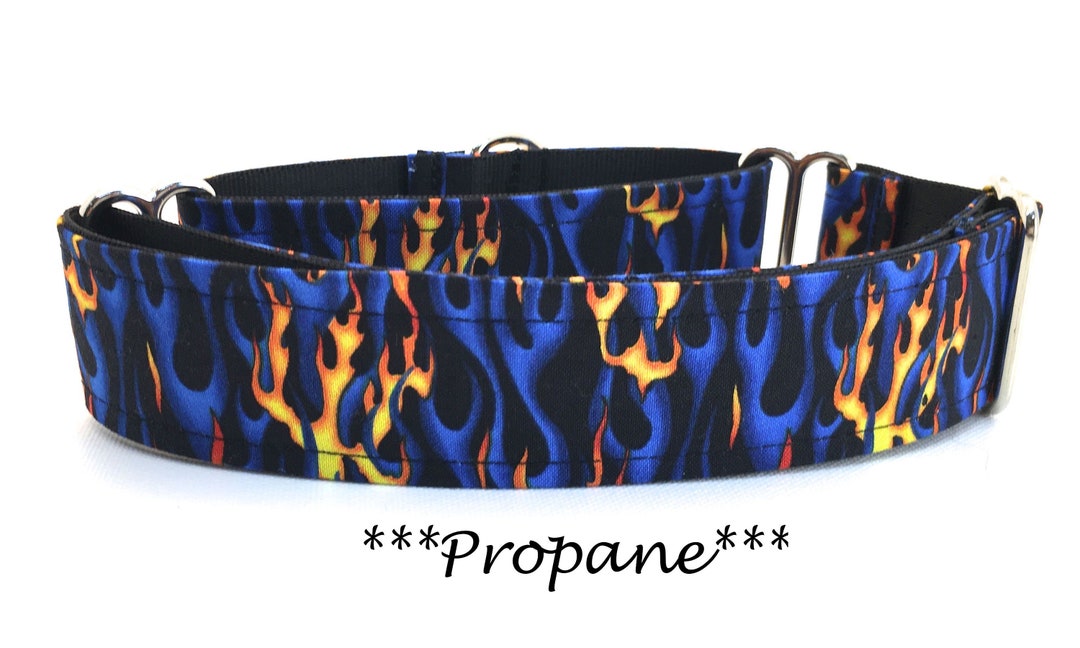 Martingale Dog Collar Flame Dog Collar Flame Martingale Dog Etsy