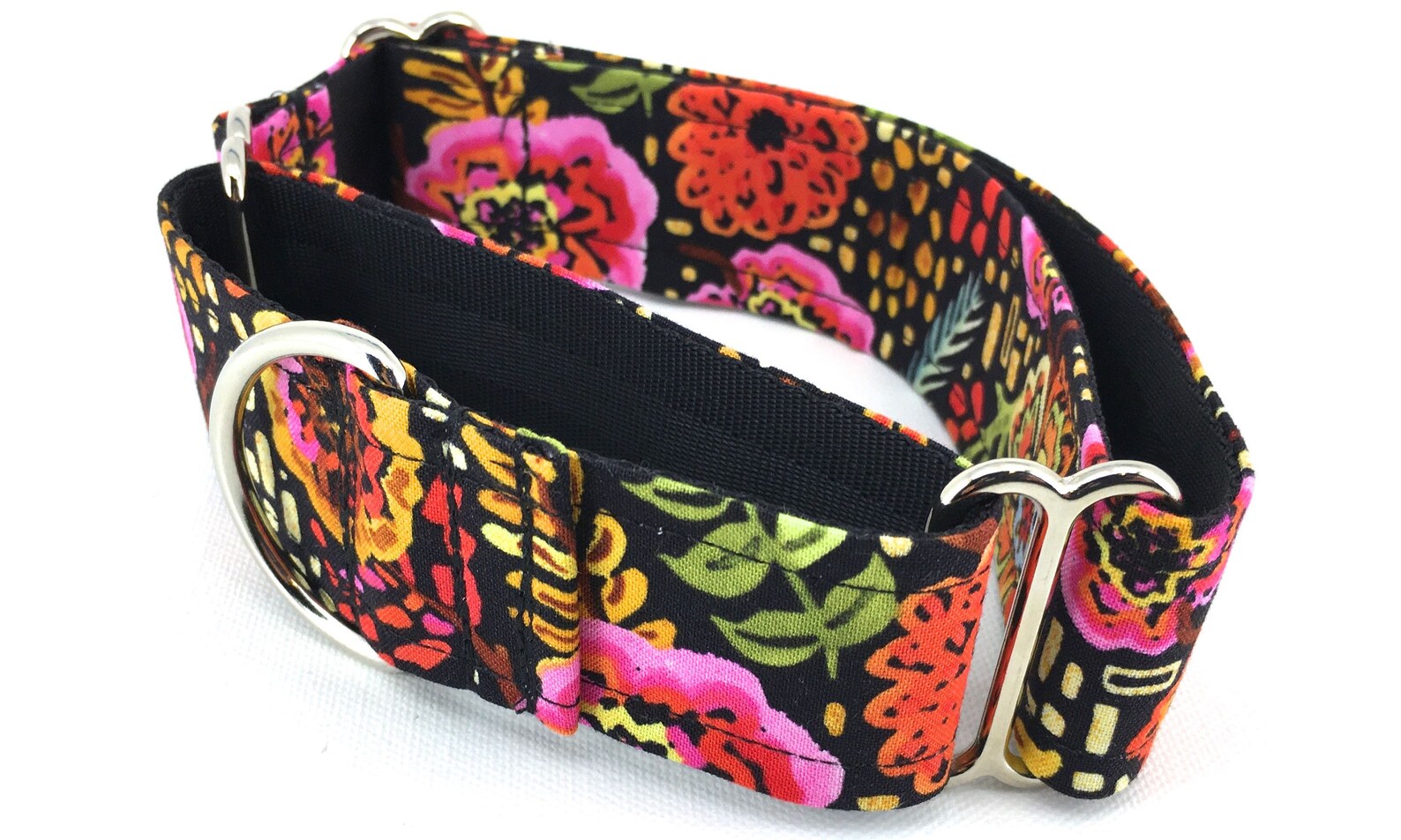 Martingale Dog Collar Pink Floral Dog Collar Orange Floral Etsy