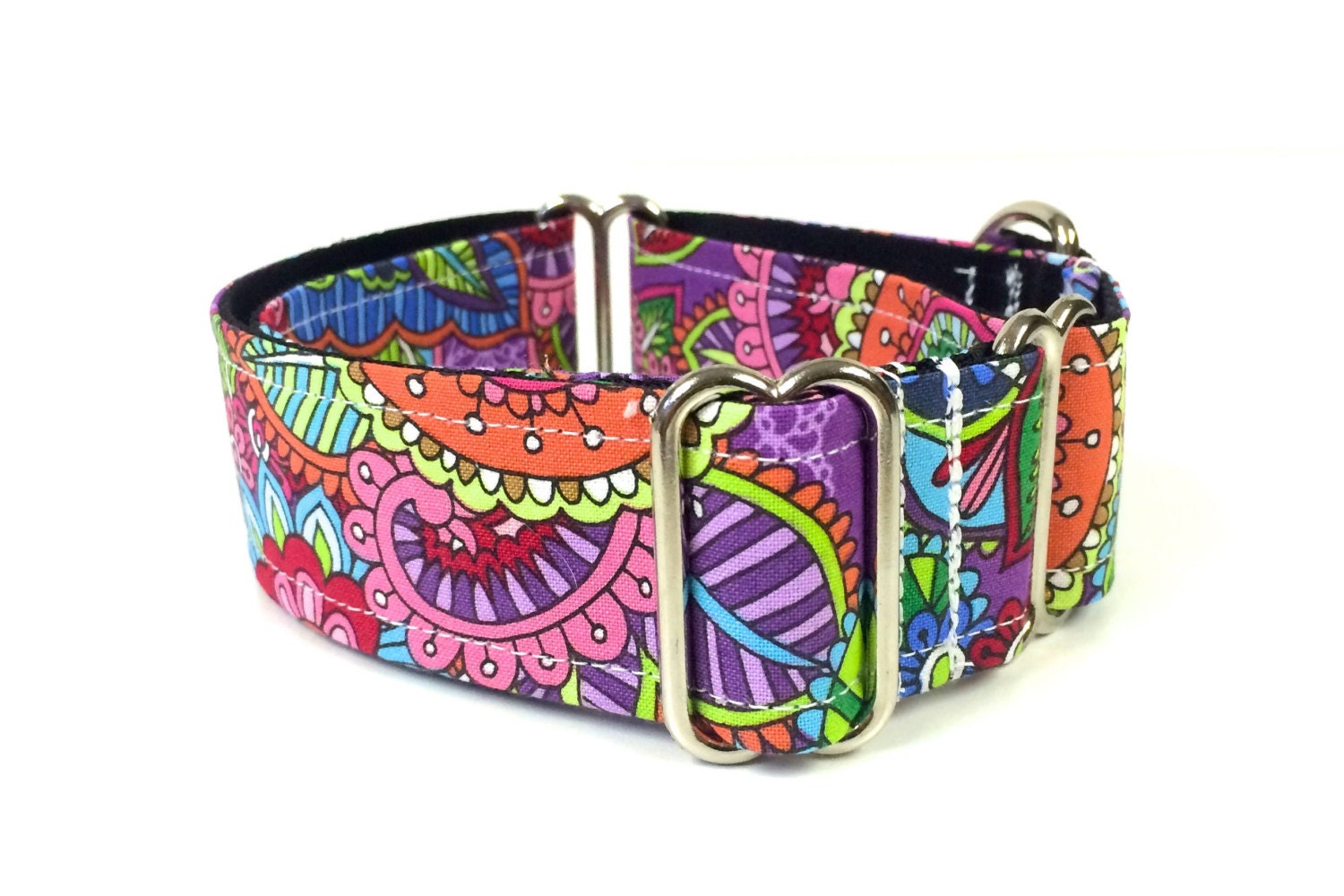 Martingale Dog Collar Purple Floral Dog Collar Purple Floral Etsy