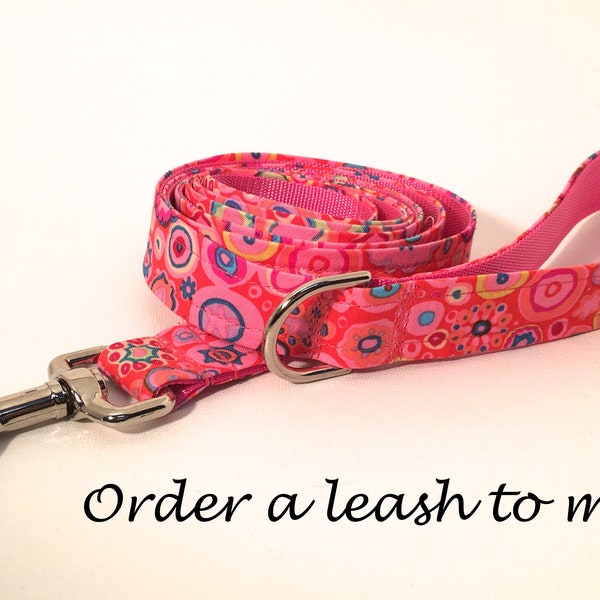 Custom Leash - Your choice of fabric