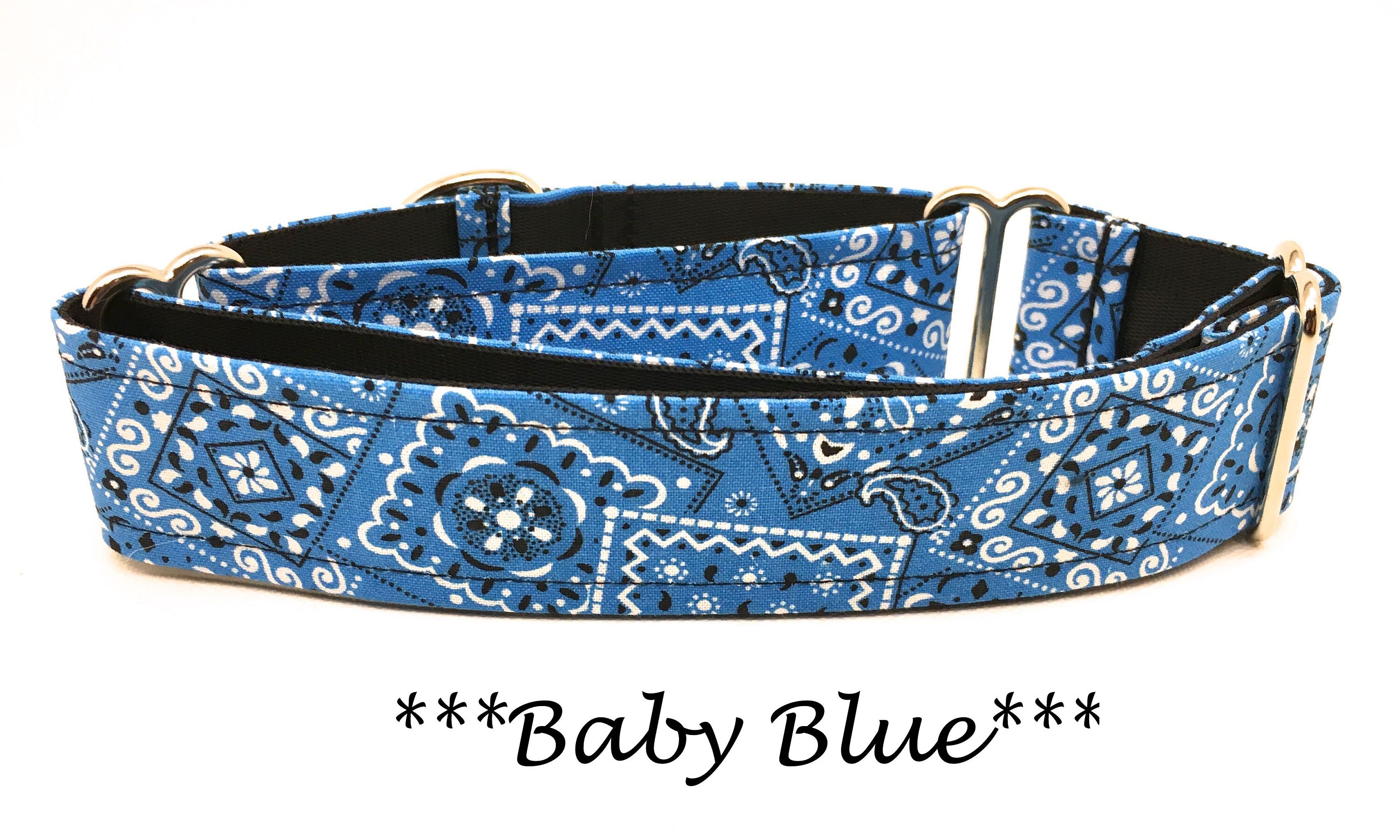 blue bandana dog collar