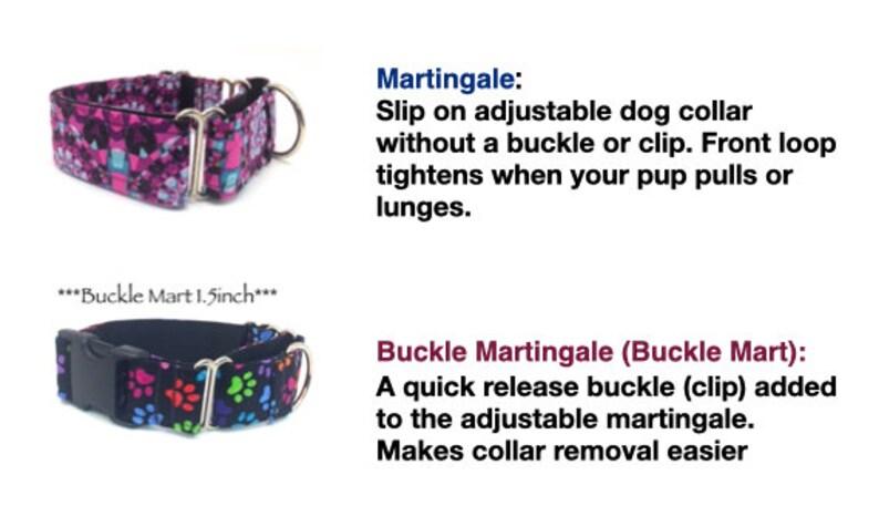 Martingale Dog Collar or Buckle Dog Collar or Buckle Mart or Chain Martingale, Irish Shamrock, St. Patrick's Day Dog Collar, Clovers image 8