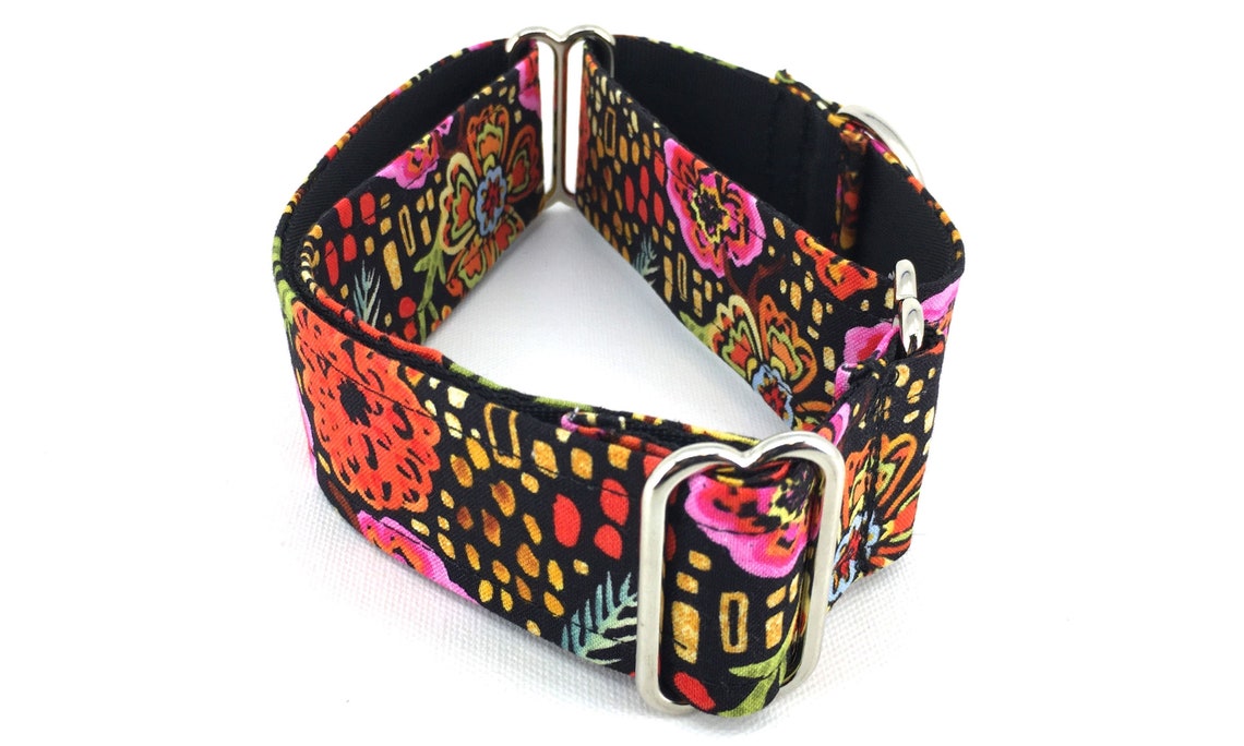 Martingale Dog Collar Pink Floral Dog Collar Orange Floral Etsy