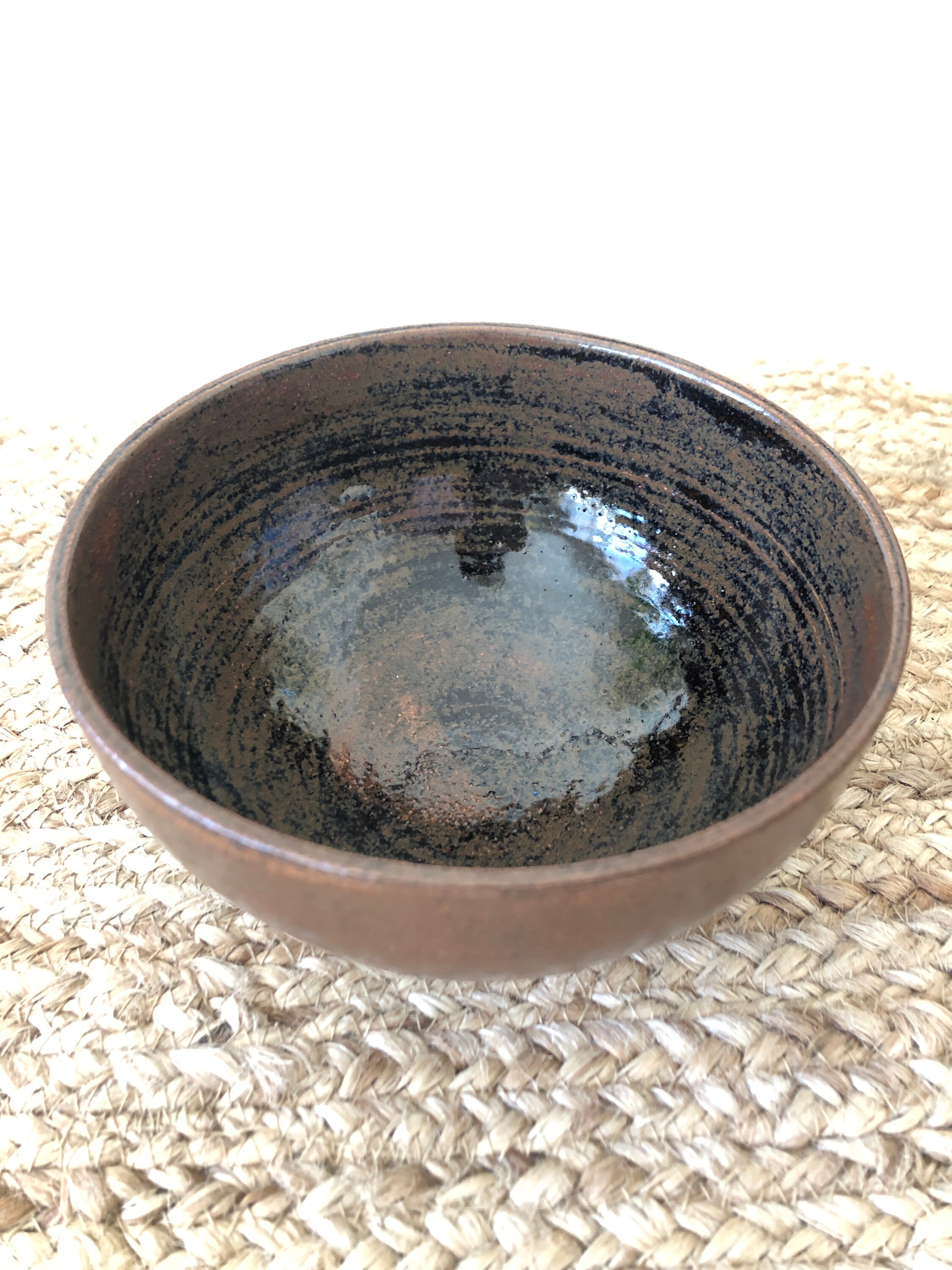 Ceramic Tenmoku Bowl Cereal Pasta Rice Salad Bowl Etsy