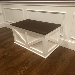 Entryway Bench, Storage Bench, Farmhouse Bench, Mudroom Bench, Shoe Storage Bench image 6